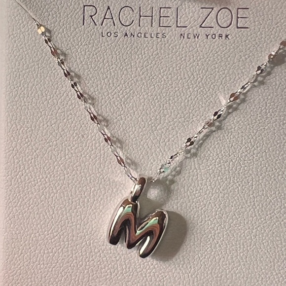 Rachel Zoe Sterling Silver Initial Necklace- M - Picture 6 of 6